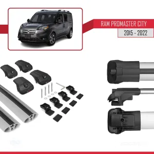 Ram Promaster City 2015-2022 Arası ile uyumlu ACE-1 Ara Atkı Tavan Barı GRİ thumb 5