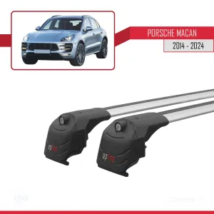 Porsche MACAN 2014 ve Sonrası ile uyumlu ACE-2 Ara Atkı Tavan Barı GRİ thumb 4