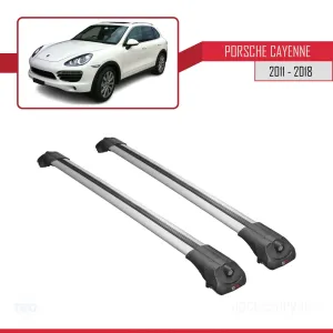 Porsche Cayenne 92A 2011-2018 Arası ile uyumlu ACE-1 Ara Atkı Tavan Barı GRİ - Görsel 3