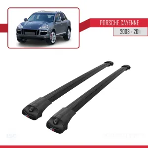 Porsche Cayenne 2003-2011 Arası ile uyumlu ACE-1 Ara Atkı Tavan Barı SİYAH thumb 3