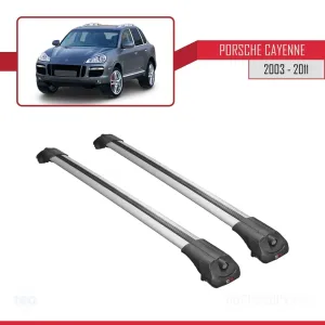Porsche Cayenne 2003-2011 Arası ile uyumlu ACE-1 Ara Atkı Tavan Barı GRİ thumb 3