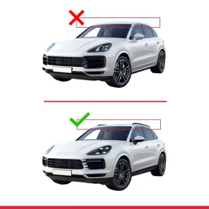 Porsche Cayenne (9YA/9YB) 2018 ve Sonrası ile uyumlu ACE-2 Ara Atkı Tavan Barı Gri thumb 3