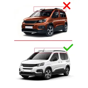 Peugeot Rifter 2023 ve Sonrası ile uyumlu ACE-2 Ara Atkı Tavan Barı GRİ thumb 3