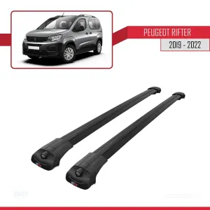Peugeot Rifter 2019-2022 Arası ile uyumlu ACE-1 Ara Atkı Tavan Barı SİYAH thumb 3