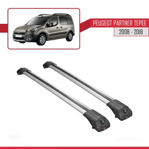 Peugeot Partner Tepee 2008-2018 Arası ile uyumlu ACE-1 Ara Atkı Tavan Barı GRİ - Görsel 4