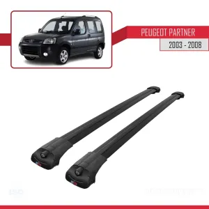 Peugeot Partner 2003-2008 Arası ile uyumlu ACE-1 Ara Atkı Tavan Barı SİYAH - Görsel 3
