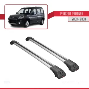 Peugeot Partner 2003-2008 Arası ile uyumlu ACE-1 Ara Atkı Tavan Barı GRİ - Görsel 3
