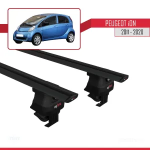 Peugeot ION 2011-2020 Arası ile uyumlu ACE-4 Ara Atkı Tavan Barı SİYAH - Görsel 4