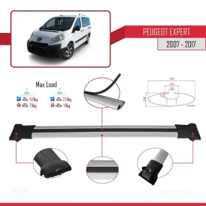 Peugeot Expert 2007-2017 Arası ile uyumlu FLY Model Ara Atkı Tavan Barı GRİ - Görsel 4