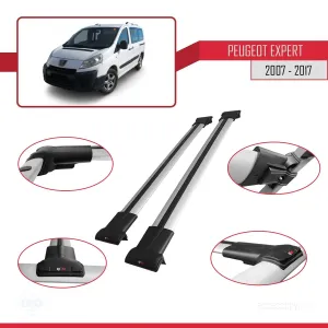 Peugeot Expert 2007-2017 Arası ile uyumlu FLY Model Ara Atkı Tavan Barı GRİ - Görsel 5