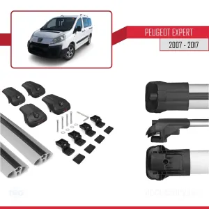 Peugeot Expert 2007-2017 Arası ile uyumlu ACE-1 Ara Atkı Tavan Barı GRİ - Görsel 5