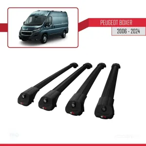 Peugeot Boxer 2006 ve Sonrası ile uyumlu ACE-1 Ara Atkı Tavan Barı SİYAH 4 ADET BAR thumb 4