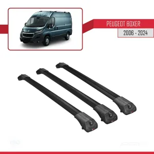 Peugeot Boxer 2006 ve Sonrası ile uyumlu ACE-1 Ara Atkı Tavan Barı SİYAH 3 ADET BAR thumb 3