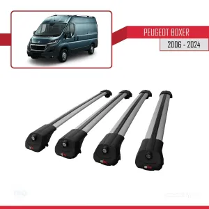 Peugeot Boxer 2006 ve Sonrası ile uyumlu ACE-1 Ara Atkı Tavan Barı GRİ 4 ADET BAR thumb 4