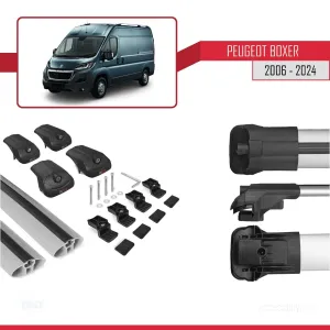 Peugeot Boxer 2006 ve Sonrası ile uyumlu ACE-1 Ara Atkı Tavan Barı GRİ - Görsel 5