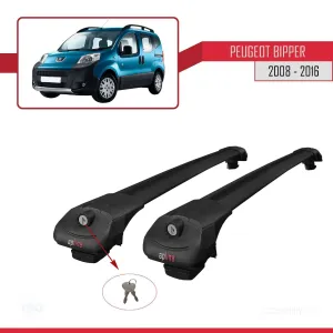 Peugeot Bipper 2008-2016 Arası ile uyumlu ACE-1 Ara Atkı Tavan Barı SİYAH - Görsel 4