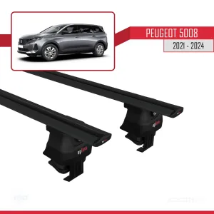 Peugeot 5008 2021 ve Sonrası ile uyumlu ACE-4 Ara Atkı Tavan Barı SİYAH thumb 4