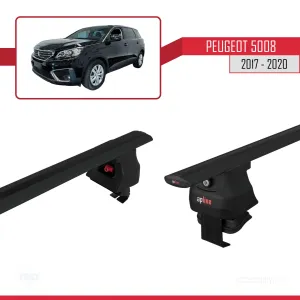 Peugeot 5008 2017-2020 Arası ile uyumlu ACE-4 Ara Atkı Tavan Barı SİYAH - Görsel 5