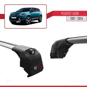 Peugeot 5008 2017 ve Sonrası ile uyumlu ACE-2 Ara Atkı Tavan Barı GRİ - Görsel 5