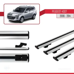Peugeot 4007 2006-2014 Arası ile uyumlu Basic Model Ara Atkı Tavan Barı GRİ 3 ADET - Görsel 3