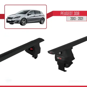Peugeot 308 2013-2021 Arası ile uyumlu ACE-4 Ara Atkı Tavan Barı SİYAH - Görsel 5