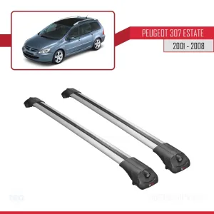 Peugeot 307 ESTATE 2001-2008 Arası ile uyumlu ACE-1 Ara Atkı Tavan Barı GRİ thumb 3