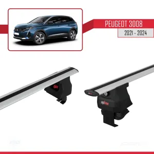 Peugeot 3008 2021 ve Sonrası ile uyumlu ACE-4 Ara Atkı Tavan Barı GRİ thumb 5