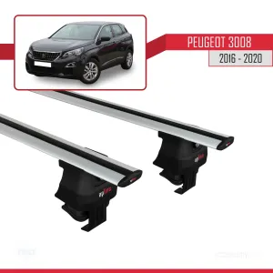 Peugeot 3008 2016-2020 Arası ile uyumlu ACE-4 Ara Atkı Tavan Barı GRİ thumb 4