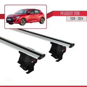 Peugeot 208/e-208 2019 ve Sonrası ile uyumlu ACE-4 Ara Atkı Tavan Barı GRİ - Görsel 3