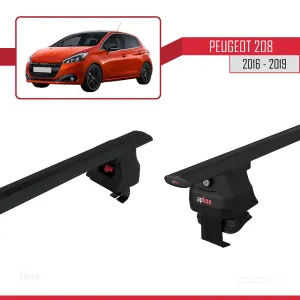 Peugeot 208 2015-2019 Arası ile uyumlu ACE-4 Ara Atkı Tavan Barı SİYAH - Görsel 5