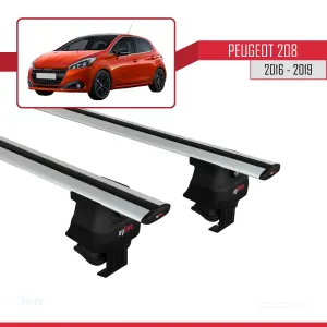 Peugeot 208 2015-2019 Arası ile uyumlu ACE-4 Ara Atkı Tavan Barı GRİ - Görsel 2
