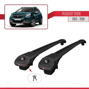 Peugeot 2008 2013-2019 Arası ile uyumlu ACE-1 Ara Atkı Tavan Barı SİYAH - Görsel 4