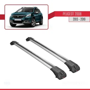 Peugeot 2008 2013-2019 Arası ile uyumlu ACE-1 Ara Atkı Tavan Barı GRİ - Görsel 3
