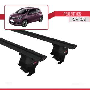 Peugeot 108 2014-2021 Arası ile uyumlu ACE-4 Ara Atkı Tavan Barı SİYAH - Görsel 4