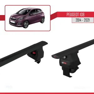 Peugeot 108 2014-2021 Arası ile uyumlu ACE-4 Ara Atkı Tavan Barı SİYAH - Görsel 5