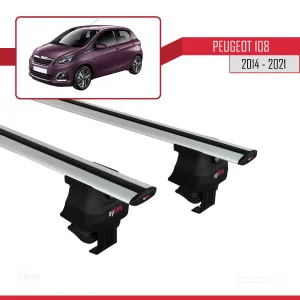 Peugeot 108 2014-2021 Arası ile uyumlu ACE-4 Ara Atkı Tavan Barı GRİ thumb 4