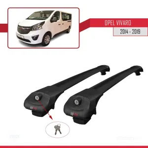 Opel Vivaro 2014-2019 Arası ile uyumlu ACE-1 Ara Atkı Tavan Barı SİYAH - Görsel 4