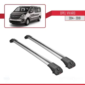 Opel Vivaro 2014-2019 Arası ile uyumlu ACE-1 Ara Atkı Tavan Barı GRİ - Görsel 3