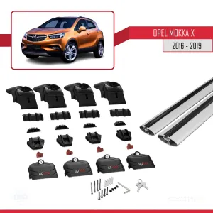 Opel MOKKA X 2016-2020 Arası ile uyumlu ACE-2 Ara Atkı Tavan Barı GRİ - Görsel 5