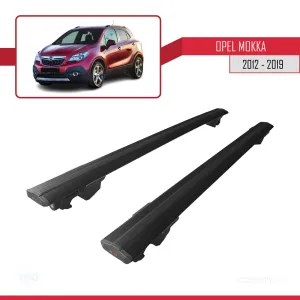 Opel Mokka 2012-2019 Arası ile uyumlu HOOK Model Anahtar Kilitli Ara Atkı Tavan Barı SİYAH - Görsel 4