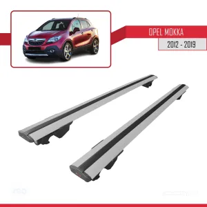 Opel Mokka 2012-2019 Arası ile uyumlu HOOK Model Anahtar Kilitli Ara Atkı Tavan Barı GRİ thumb 4