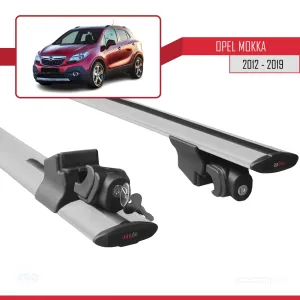 Opel Mokka 2012-2019 Arası ile uyumlu HOOK Model Anahtar Kilitli Ara Atkı Tavan Barı GRİ thumb 5