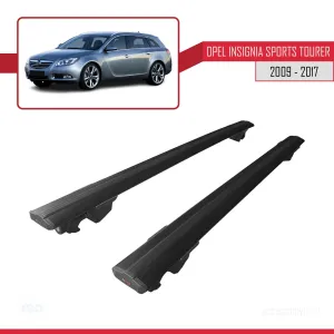 Opel İnsignia Sports Tourer 2009-2017 Arası ile uyumlu HOOK Model Anahtar Kilitli Ara Atkı Tavan Barı SİYAH thumb 4