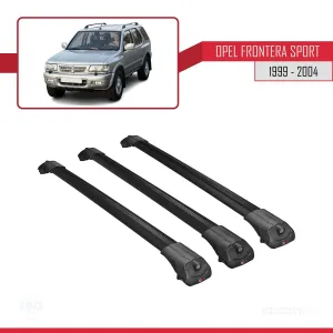 Opel Frontera Sport 1999-2004 Arası ile uyumlu ACE-1 Ara Atkı Tavan Barı SİYAH 3 ADET BAR thumb 3