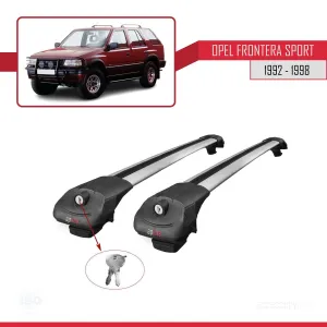 Opel Frontera Sport 1992-1998 Arası ile uyumlu ACE-1 Ara Atkı Tavan Barı GRİ thumb 4