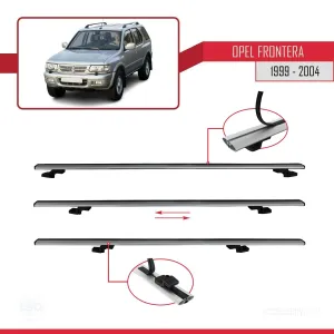 Opel Frontera 1999-2004 Arası ile uyumlu Basic Model Ara Atkı Tavan Barı GRİ 3 ADET - Görsel 5