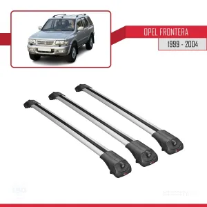 Opel Frontera 1999-2004 Arası ile uyumlu ACE-1 Ara Atkı Tavan Barı GRİ 3 ADET BAR thumb 3
