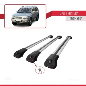 Opel Frontera 1999-2004 Arası ile uyumlu ACE-1 Ara Atkı Tavan Barı GRİ 3 ADET BAR thumb 4