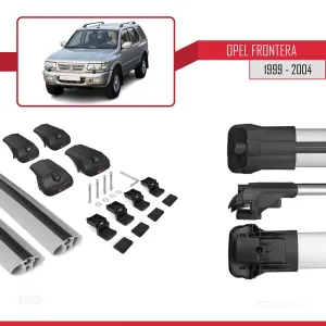 Opel Frontera 1999-2004 Arası ile uyumlu ACE-1 Ara Atkı Tavan Barı GRİ thumb 5