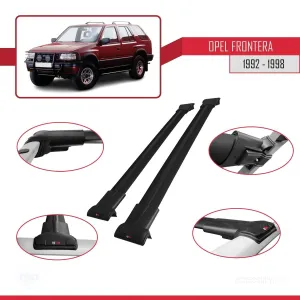 Opel Frontera 1992-1998 Arası ile Uyumlu FLY Model Ara Atkı Tavan Barı SİYAH - Görsel 5